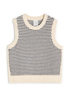 Varley Knowles Textured Knit Vest Cream