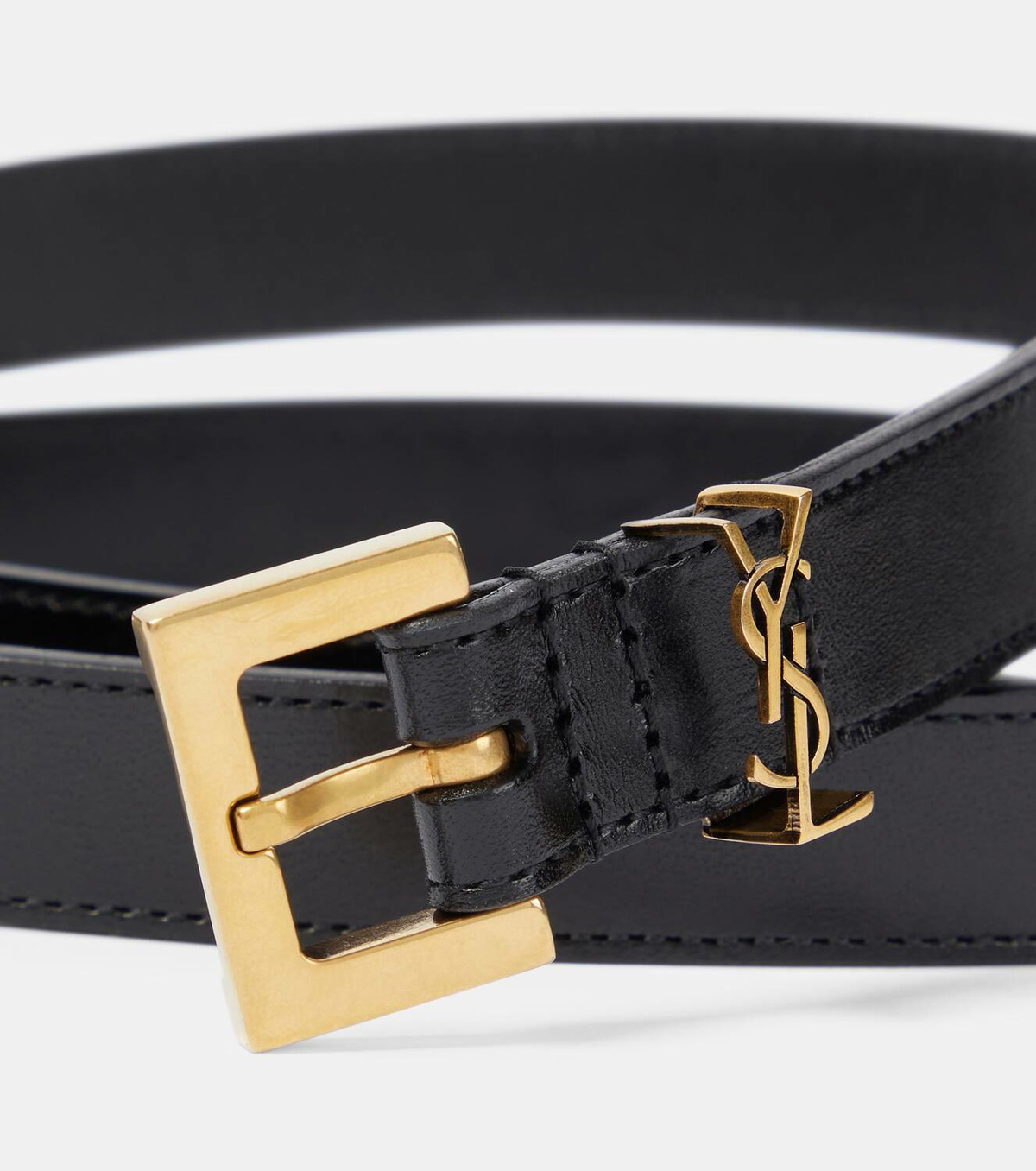 Saint Laurent Cassandre leather belt Saint Laurent