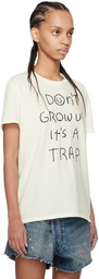 R13 Off White 'Don't Grow Up' T-Shirt