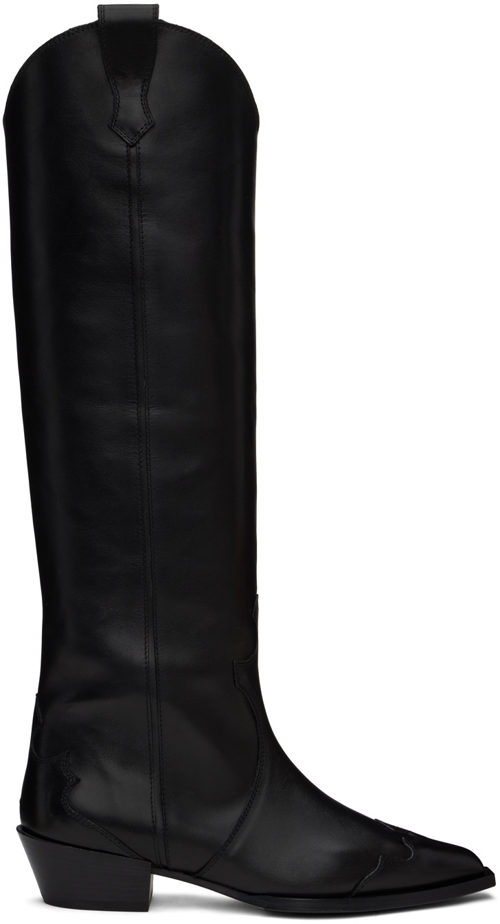 ブーツその他 aeyde Aruna Boots - Aeyde - Suede - Moka Aeyde Black Aruna Tall Boots Aeyde