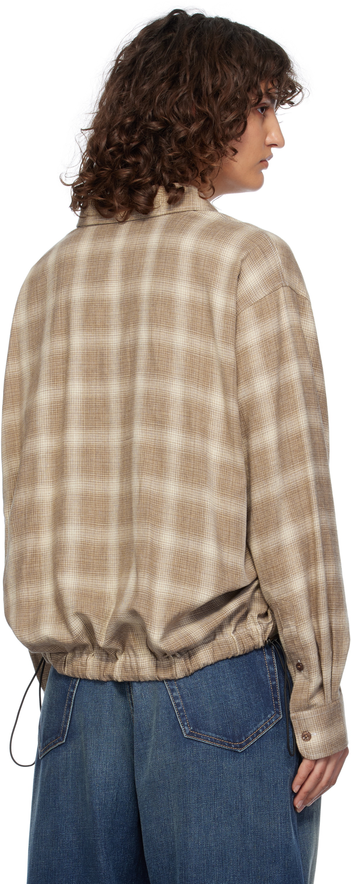 Carter Young Beige Coaches Jacket