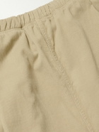 Universal Works - Kyoto Tapered Pleated Cotton-Corduroy Drawstring Trousers - Neutrals