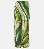 Christopher Esber Printed silk wide-leg pants