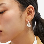 Gucci Women's Trademark Heart Earrings in Silver 