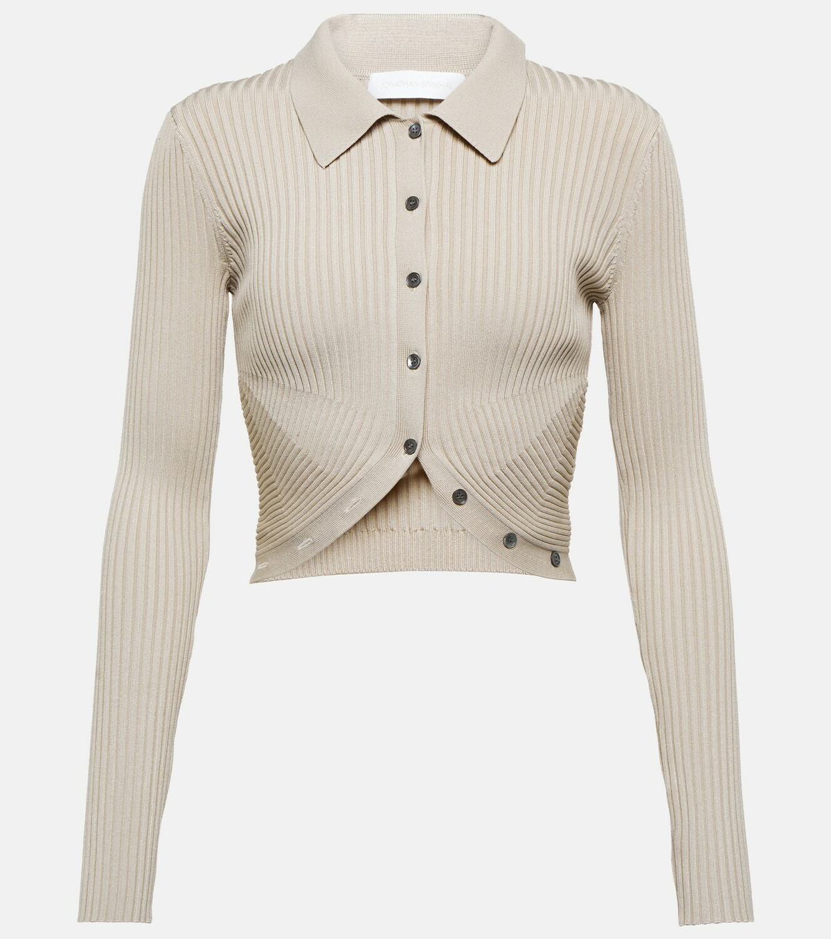 Simkhai - Sol ribbed-knit crop cardigan