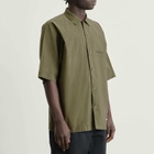 Neighborhood Men's Dolman Logo Short Sleeve Shirt in Olive Drab