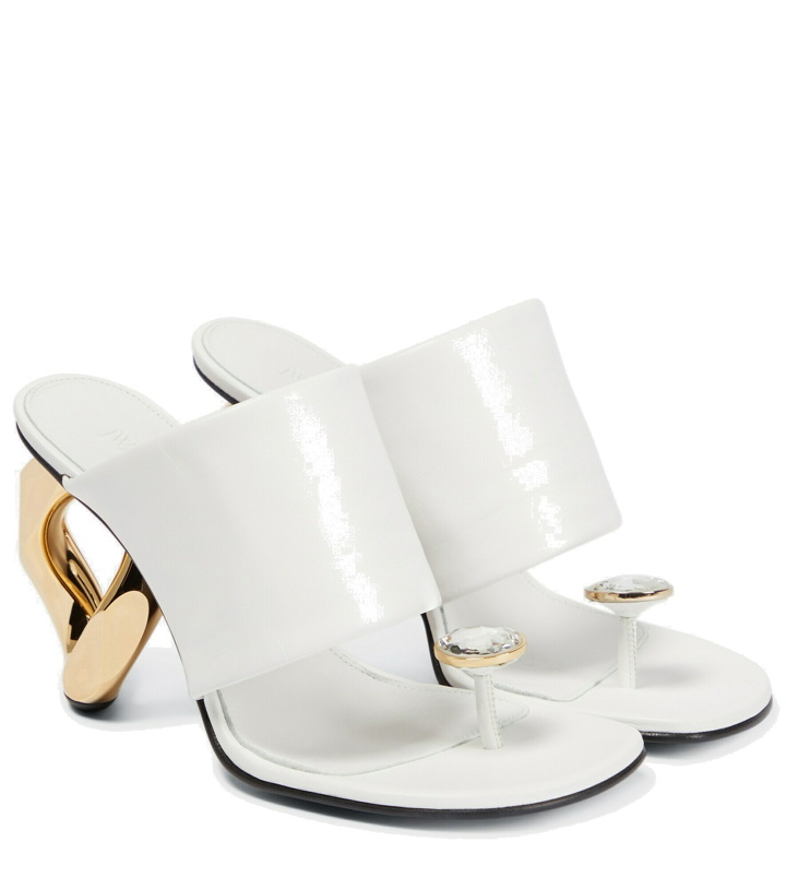 Photo: JW Anderson - Embellished leather sandals