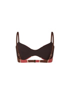MC2 Saint Barth Woman Striped Lurex Scoop Bralette Beach Top May