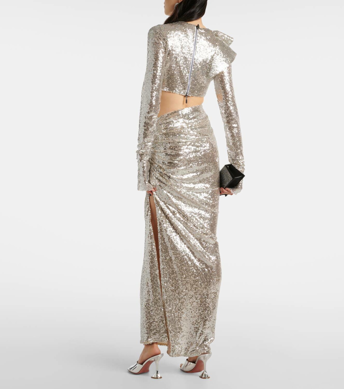 Maticevski Sequined crop top