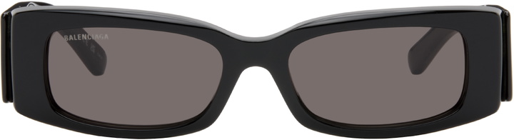 Photo: Balenciaga Black Rectangular Sunglasses