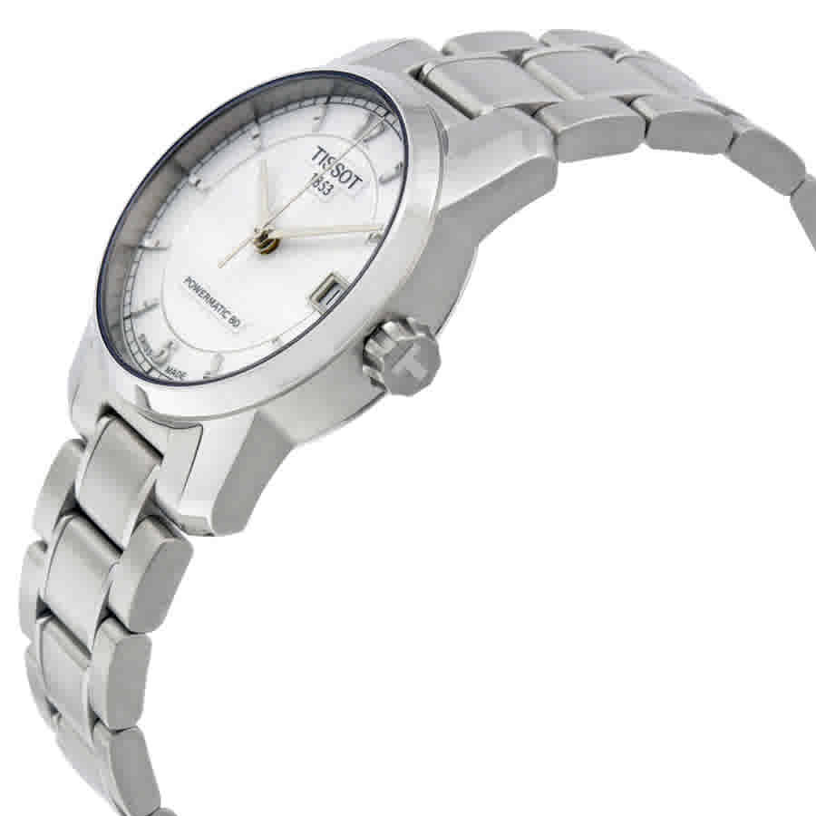 Tissot T-Classic Titanium Automatic Silver Dial Ladies Watch T0872074403700