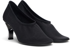 Nicole Saldaña Black Harper Mesh Heels