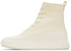 AMBUSH Off-White Leather Mix Hi Sneakers