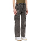 Andersson Bell Black Wide Patchwork Jeans