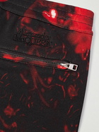 Alexander McQueen - Straight-Leg Printed Cotton-Jersey Bermuda Shorts - Red
