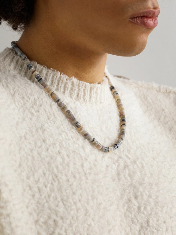 Photo: Sydney Evan - 14-Karat Gold, Diamond and Opal Beaded Necklace