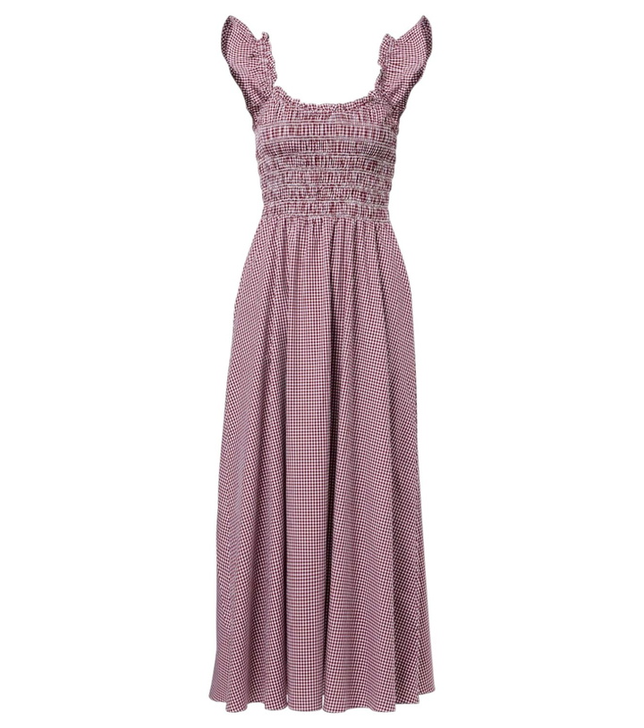 Photo: Faithfull Eudora shirred cotton-blend maxi dress