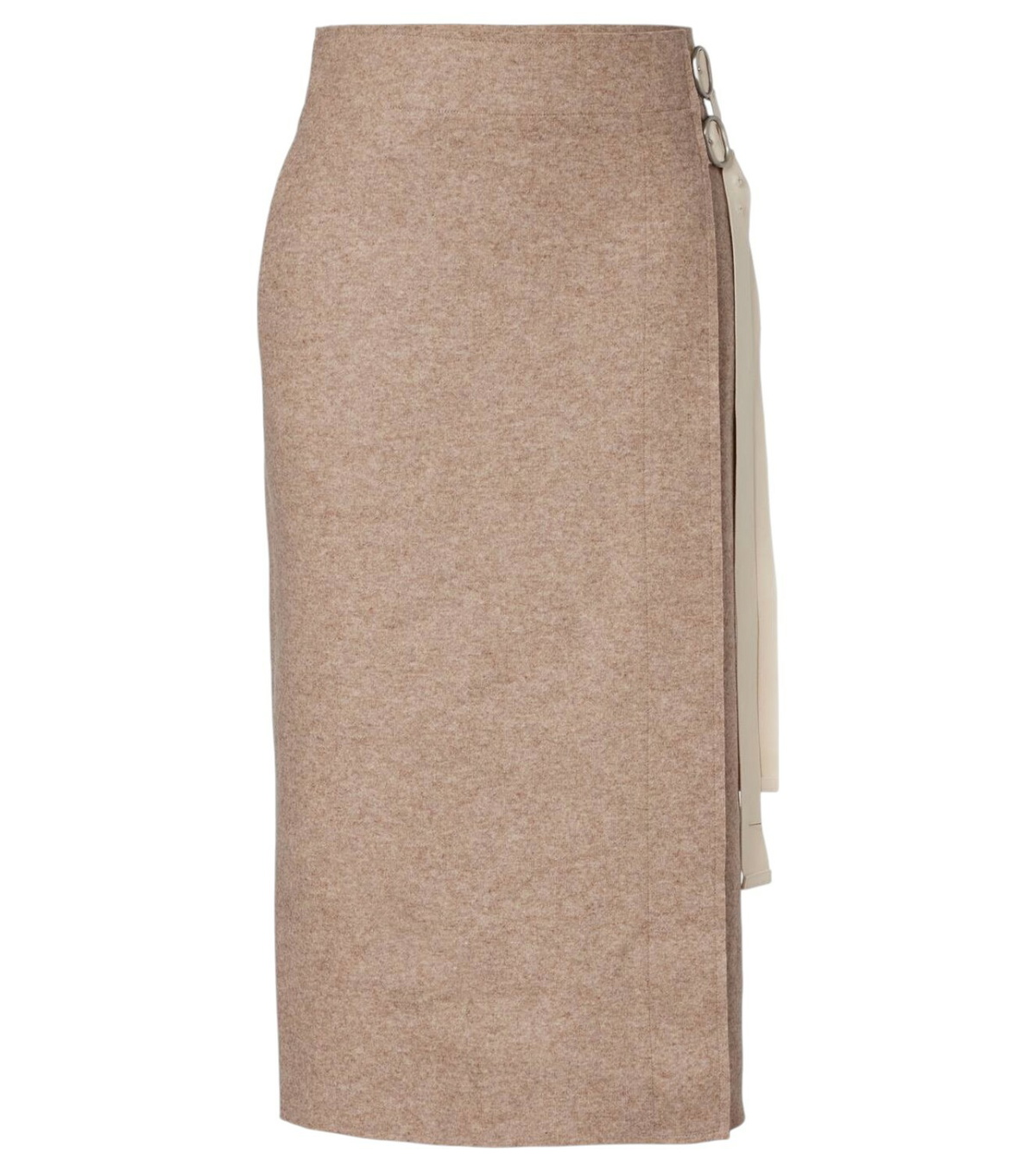 Jil Sander Off-White Pleated Midi Skirt Jil Sander