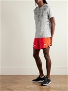 Nike Running - Run Division Logo-Print Dri-FIT ADV TechKnit T-Shirt - Gray