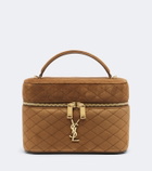 Saint Laurent Gaby Large suede vanity bag