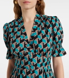 Diane von Furstenberg Erica printed cotton midi dress