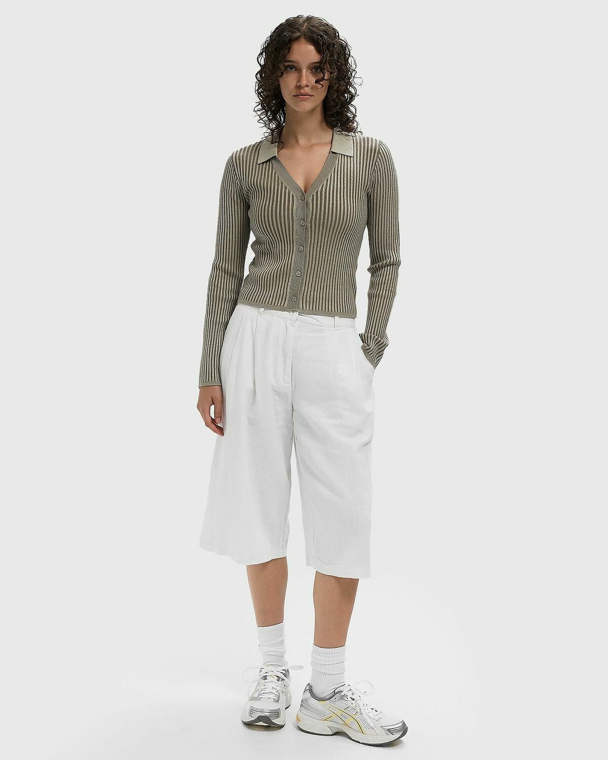 American Vintage TOYABAY White Womens Casual Short