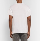 The Elder Statesman - NBA Los Angeles Lakers Printed Cashmere and Silk-Blend T-Shirt - Off-white