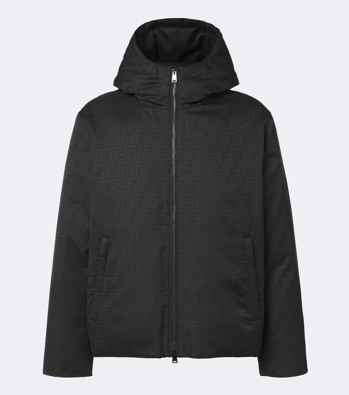 Fendi FF Zucca hooded down jacket