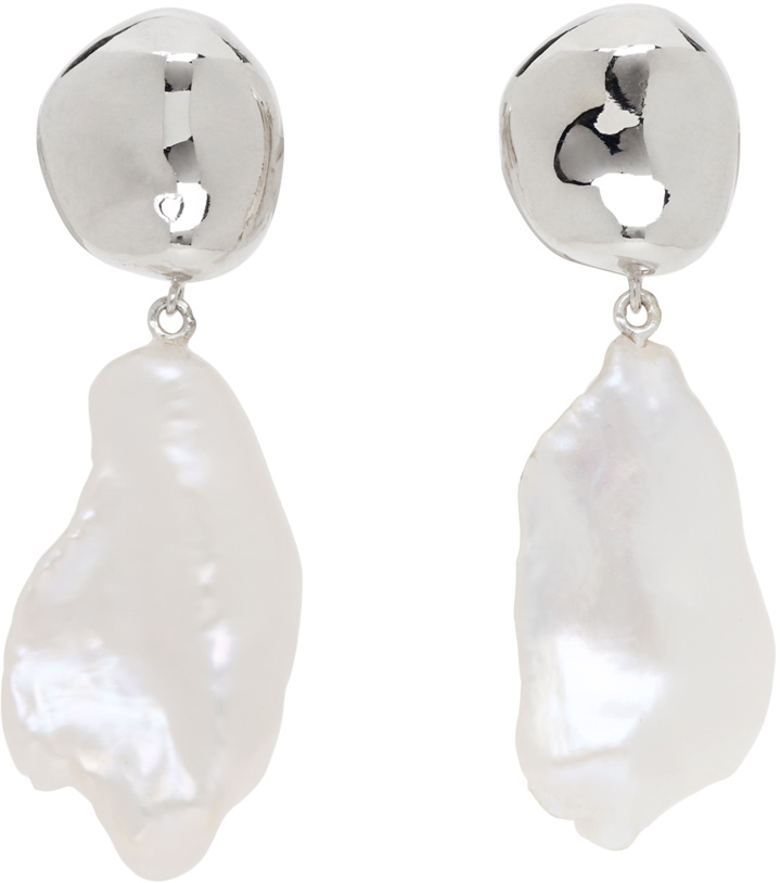 Photo: AGMES Silver Pearl Baroque Patrice Earrings