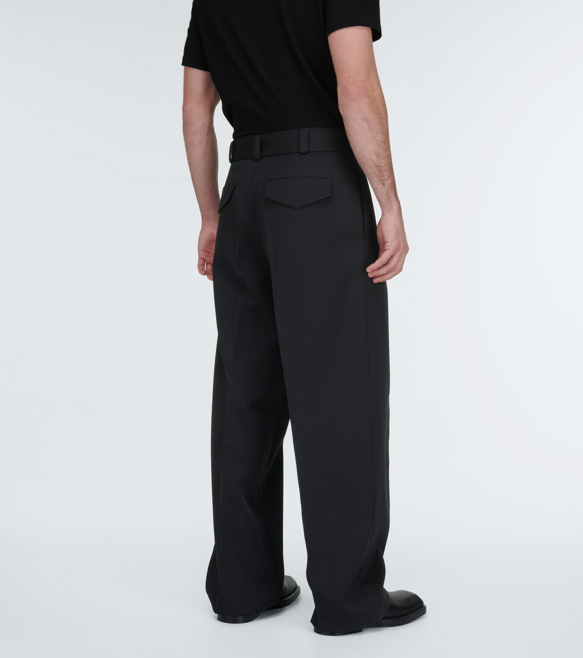 Jil Sander Mid-rise wide-leg wool pants Jil Sander