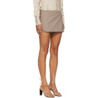 RESCHA SSENSE Exclusive Taupe Agaara Short Skirt
