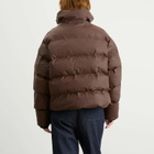 KASSL Editions Women's x Tretorn Hybrid Shelter Short Padded Jacket in Coffee Brown