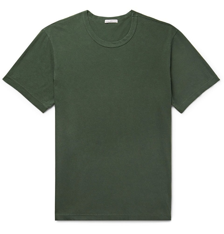 Photo: James Perse - Combed Cotton-Jersey T-Shirt - Dark green