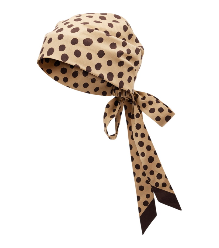 Photo: Valentino Polka-dot cotton and silk head wrap