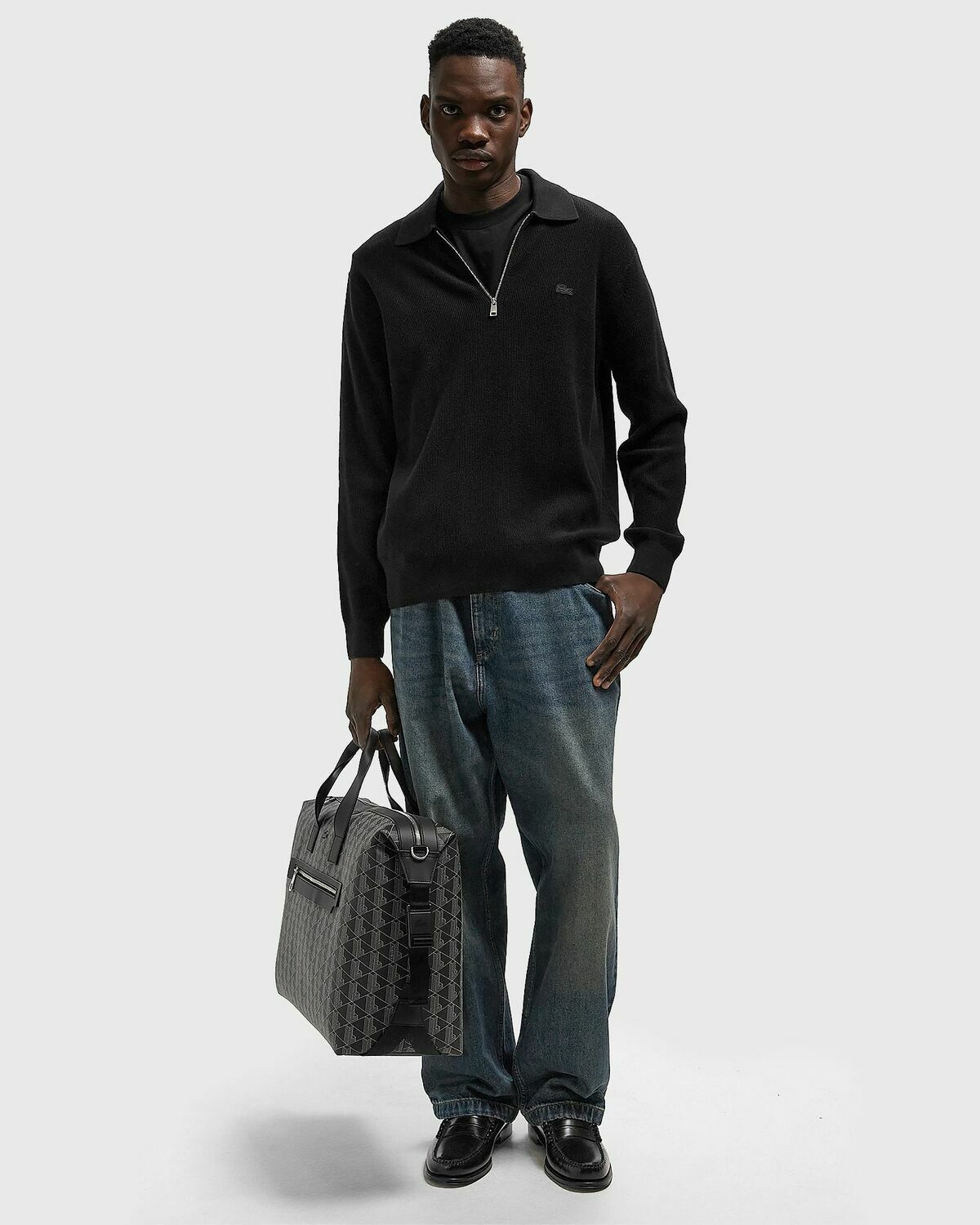 Lacoste SWEATER Black Mens Pullover