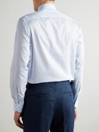 Canali - Striped Cotton Shirt - Blue