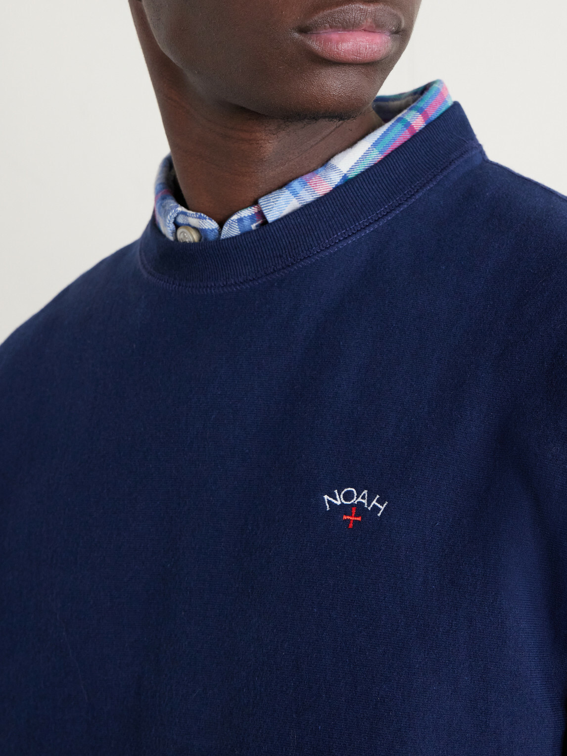 Noah - Logo-Embroidered Cotton-Jersey Sweatshirt - Blue