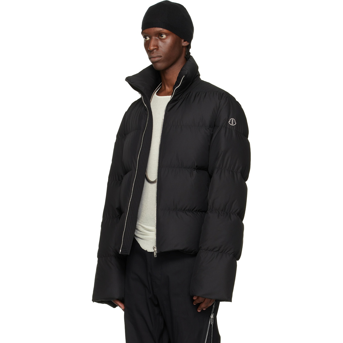 Rick Owens Moncler + Rick Owens Black Cyclopic Down Jacket