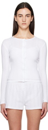 Cou Cou White 'The Cardigan' Cardigan
