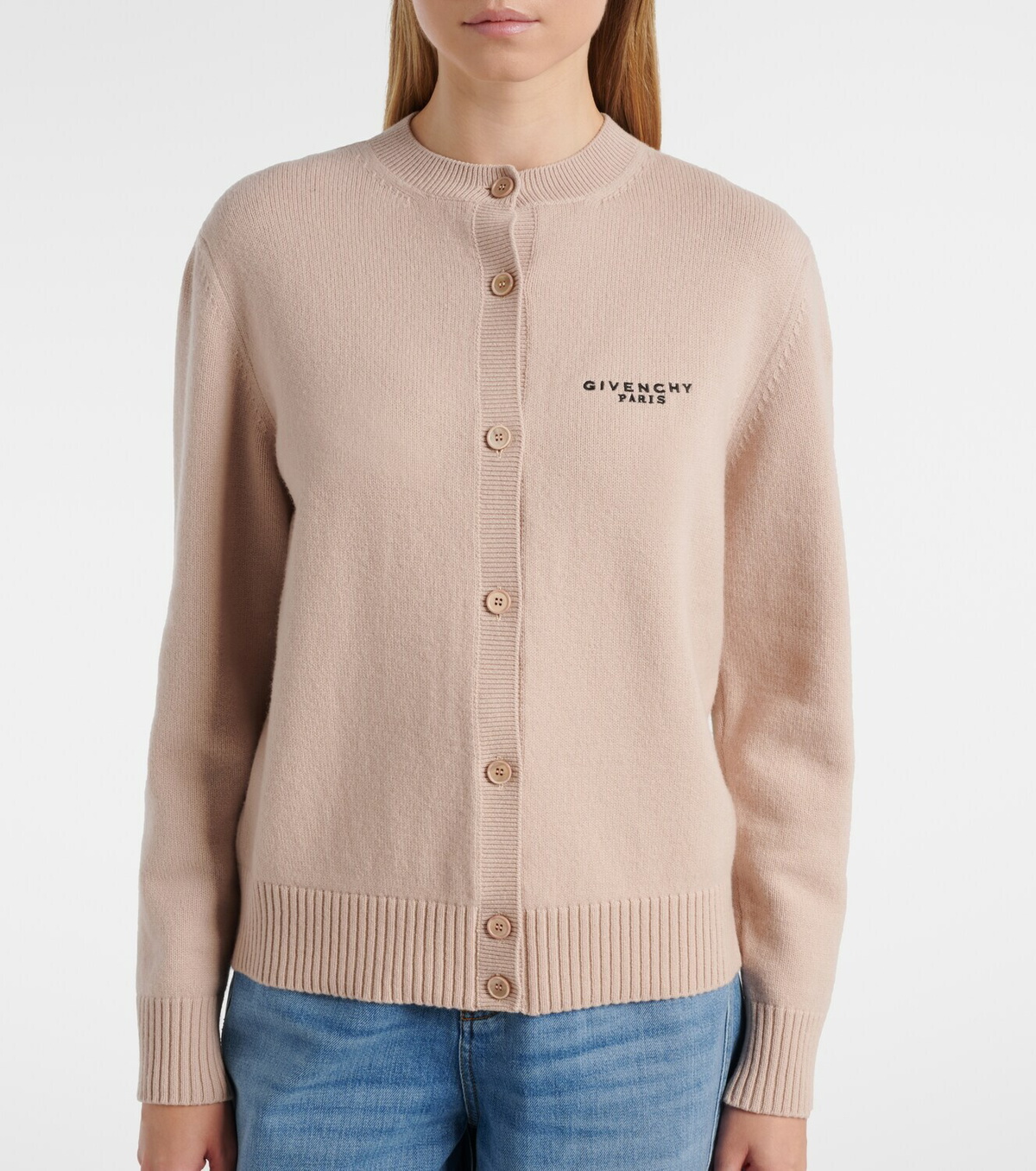 Givenchy Cropped wool and cashmere cardigan