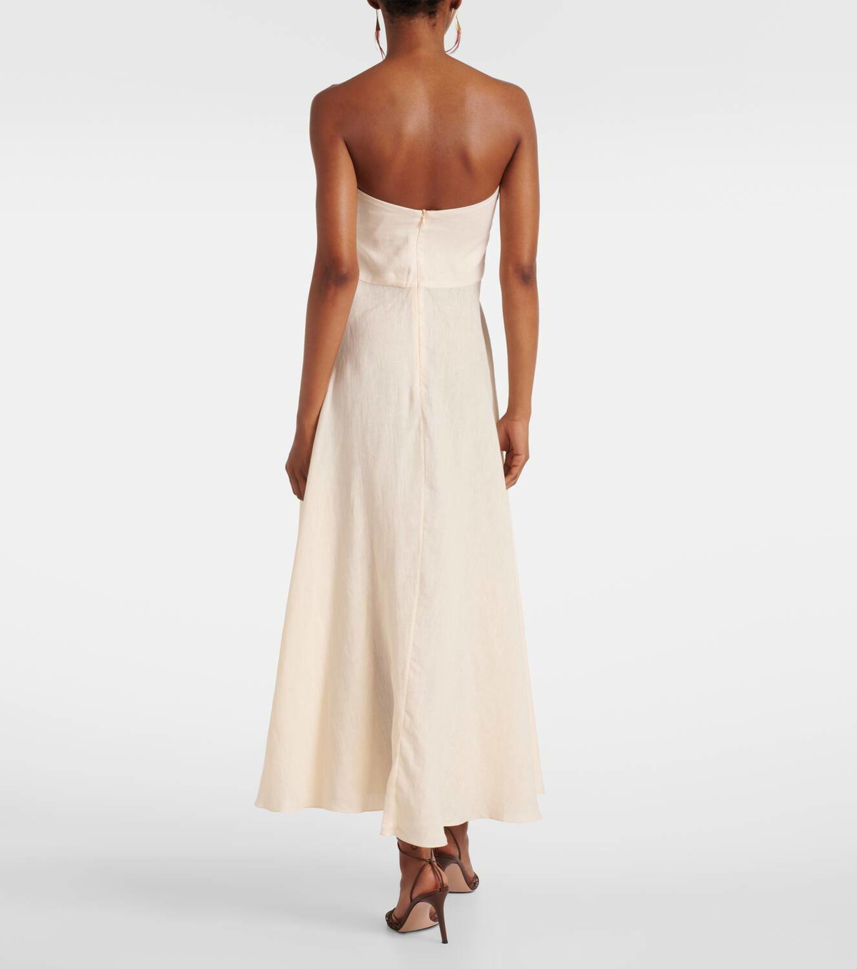 cala de la cruz linen dress Cala de la Cruz Fabiana A-line Linen Skirt – REMY Creations main image 1