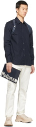 Alexander McQueen Navy Harness Shirt