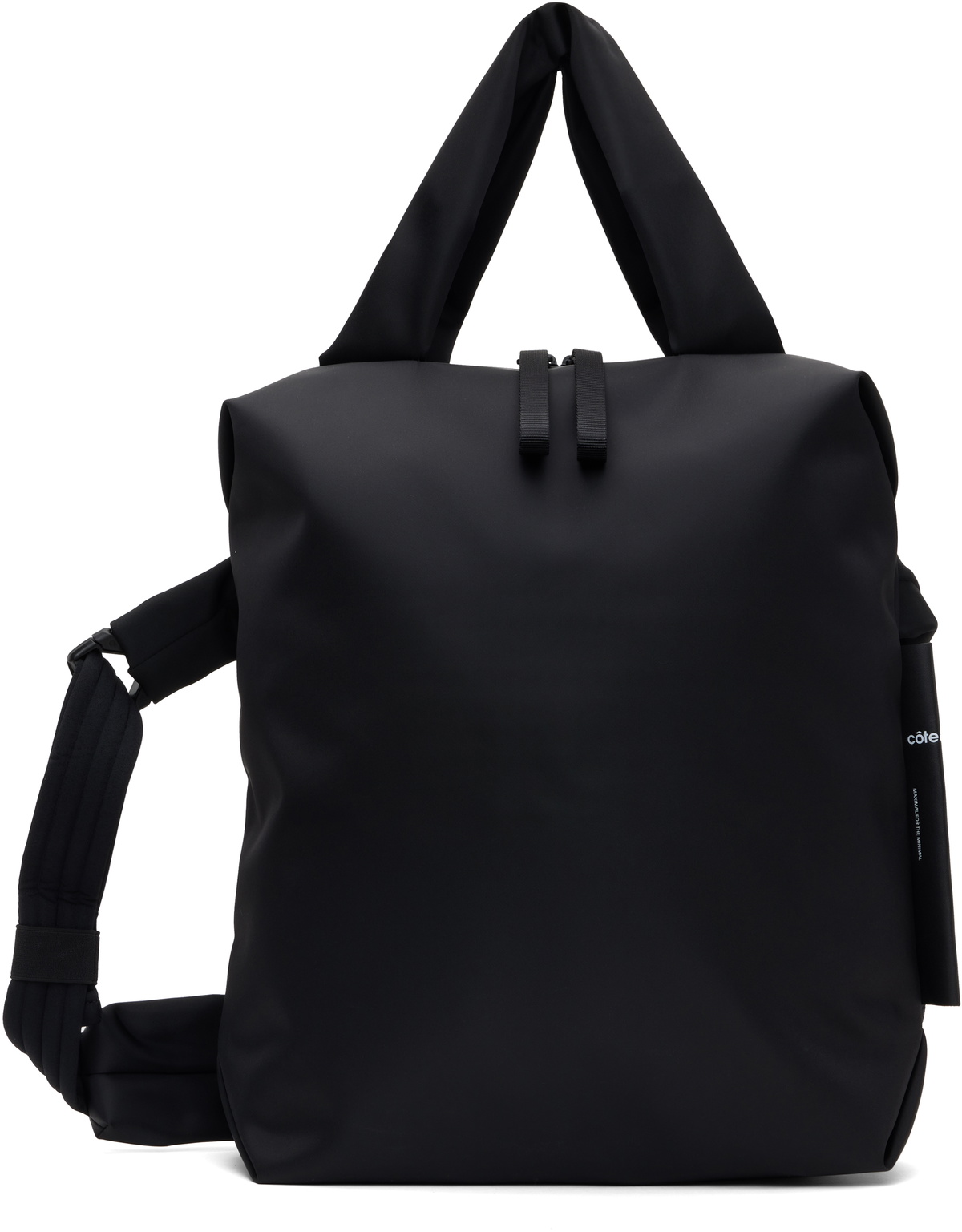 Côte&Ciel Black Rour Sleek Backpack