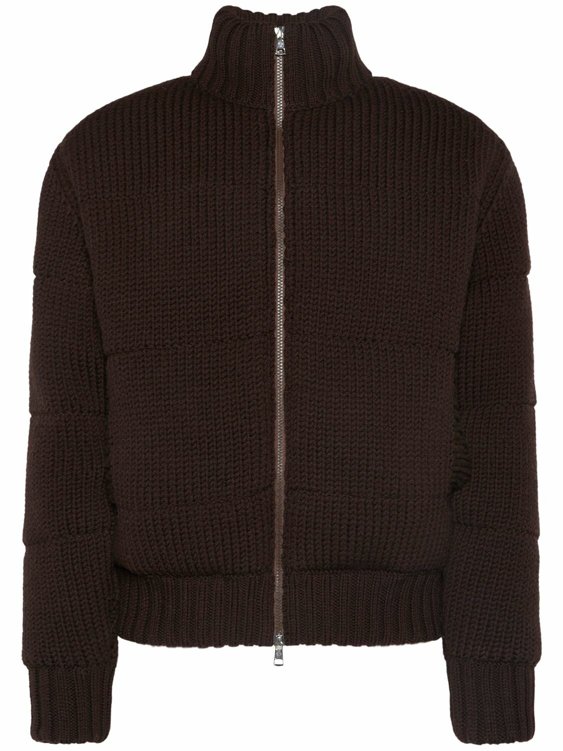 MONCLER Tricot Virgin Wool Blend Zip-up Cardigan Moncler