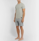 Calvin Klein Underwear - Striped Cotton-Poplin Pyjama Shorts - Gray