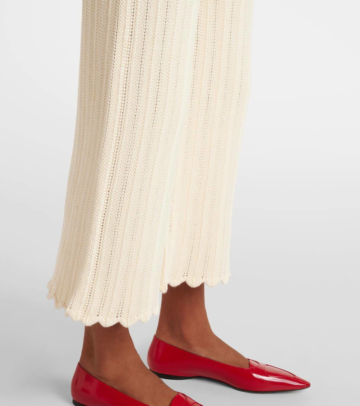 Altuzarra Petey open-knit cotton flared pants
