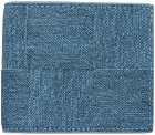 Bottega Veneta Blue Cassette Bi-Fold Wallet