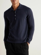 PIACENZA 1733 - Slim-Fit Cashmere Polo Shirt - Blue