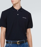 Miu Miu Logo cotton piqué polo shirt