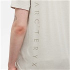 Arc'teryx Men's Cormac Arc'Word T-Shirt in Cocoon/Forage